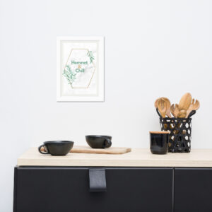 Hemnet & Chill  Inramad Poster 21×30 cm